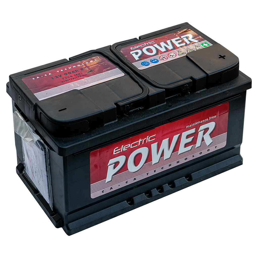 Electric Power 131590775110 akkumulátor, 12V 90Ah 720A J+ EU, alacsony