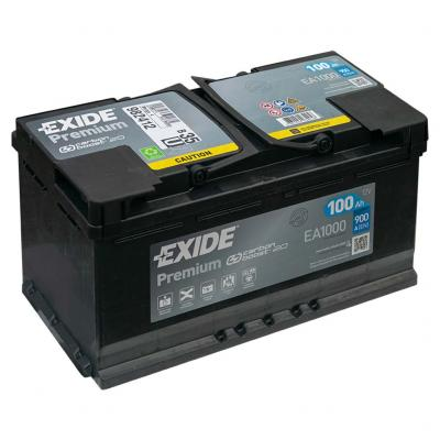 Exide Premium EA1000 akkumulátor, 12V 100Ah 900A J+ EU, magas