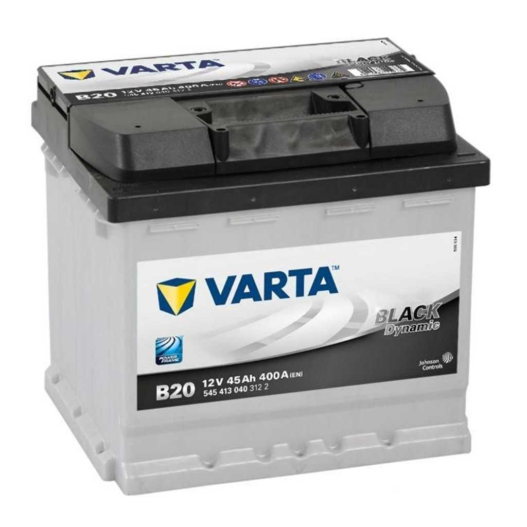 Varta Black Dynamic B20 akkumulátor, 12V 45Ah 400A B+ EU, magas