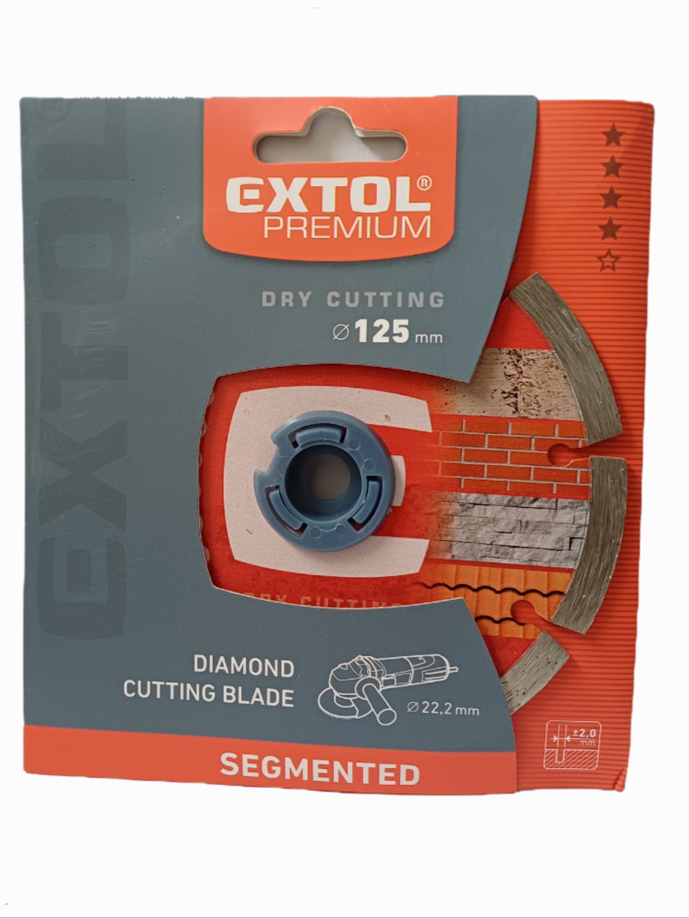 Gyémántvágó szegmenses; 125×22,2mm, max.12.250 f/min