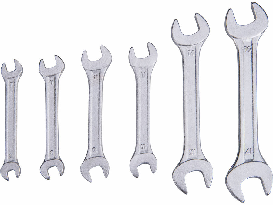 Villáskulcs, 6db-os készlet, 6-17mm
