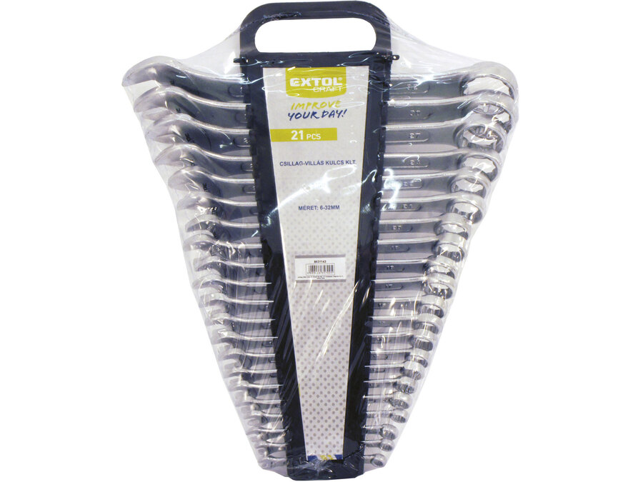 Csillag-villás kulcs, 21db-os készlet, 6-32mm, W.S. – galéria