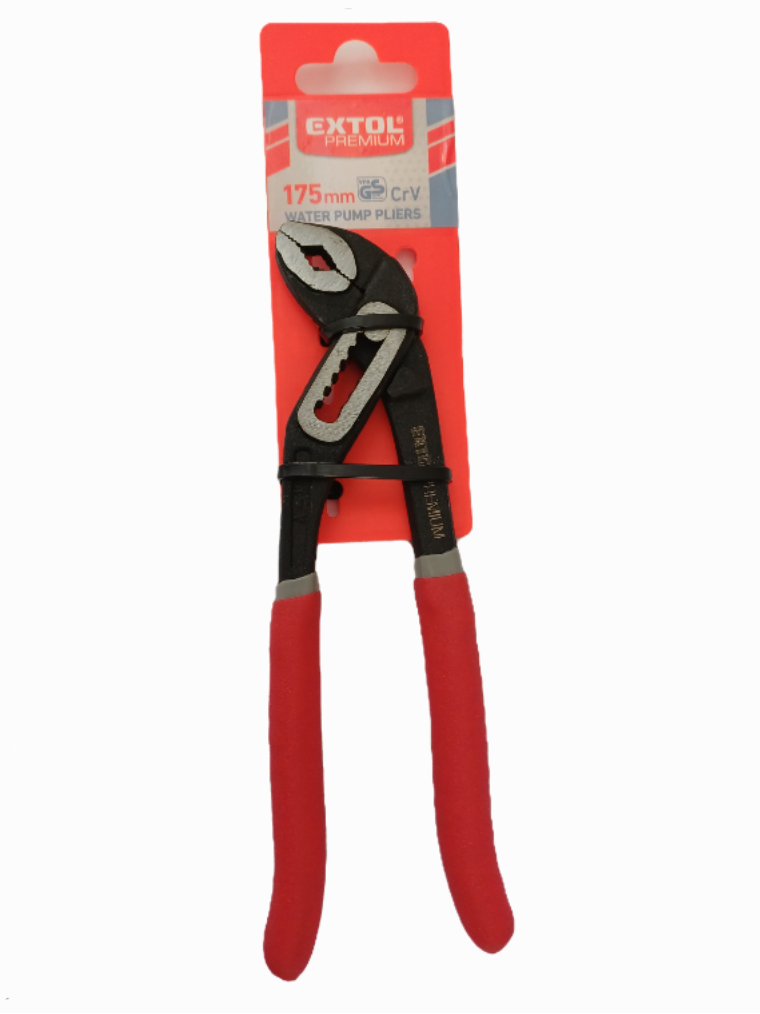 Vízpumpafogó, 175mm, TÜV/GS, szivacsos nyél