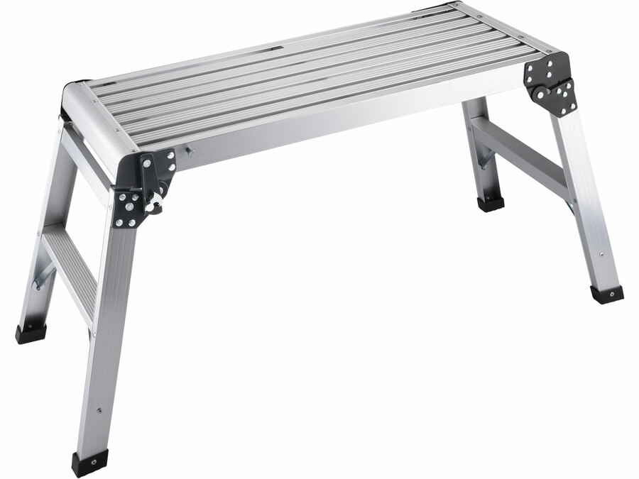 Szerelőállás/munkapad, összecsukható, ALU+acél, méretek: 106×42×51cm, teherbírás: 150 kg