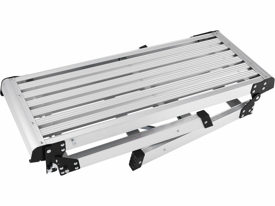 Szerelőállás/munkapad, összecsukható, ALU+acél, méretek: 106×42×51cm, teherbírás: 150 kg – galéria