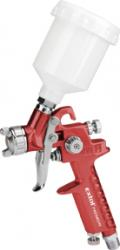 Festékszóró, műanyag felsőtartályos, 100ml, HVLP, fúvóka: 0,8mm, 226 l/min, 2,1 Bar, 1/4" tömlőcsatlakozó
