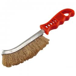 Drótkefe hajlított, műanyag nyél