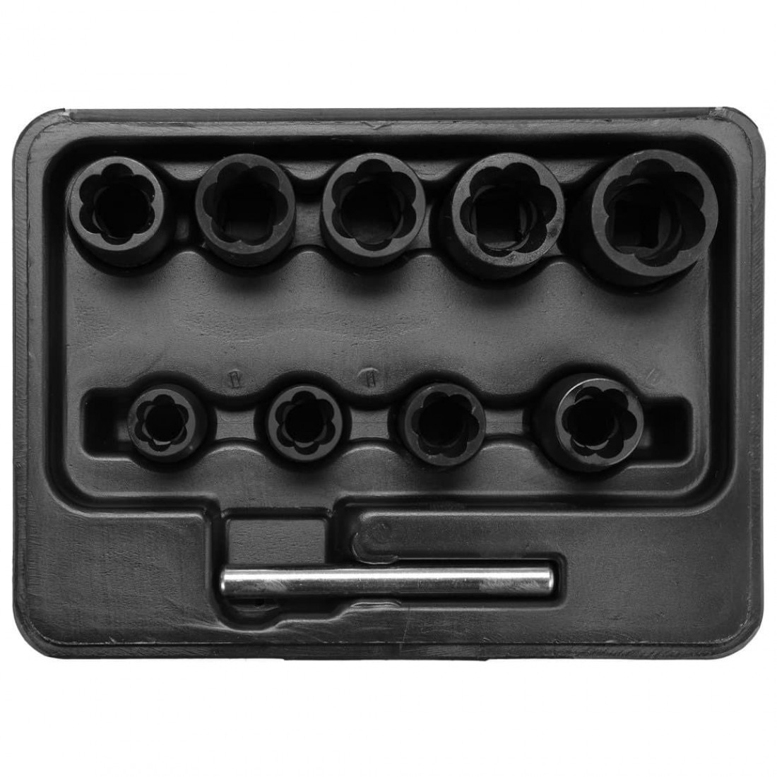 YATO Roncsolt csavarfej leszedő készlet 10 részes 3/8 col 10-19mm