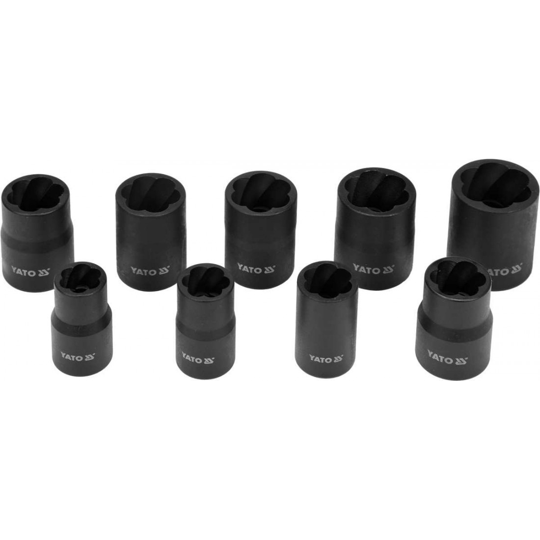 YATO Roncsolt csavarfej leszedő készlet 10 részes 3/8 col 10-19mm – galéria