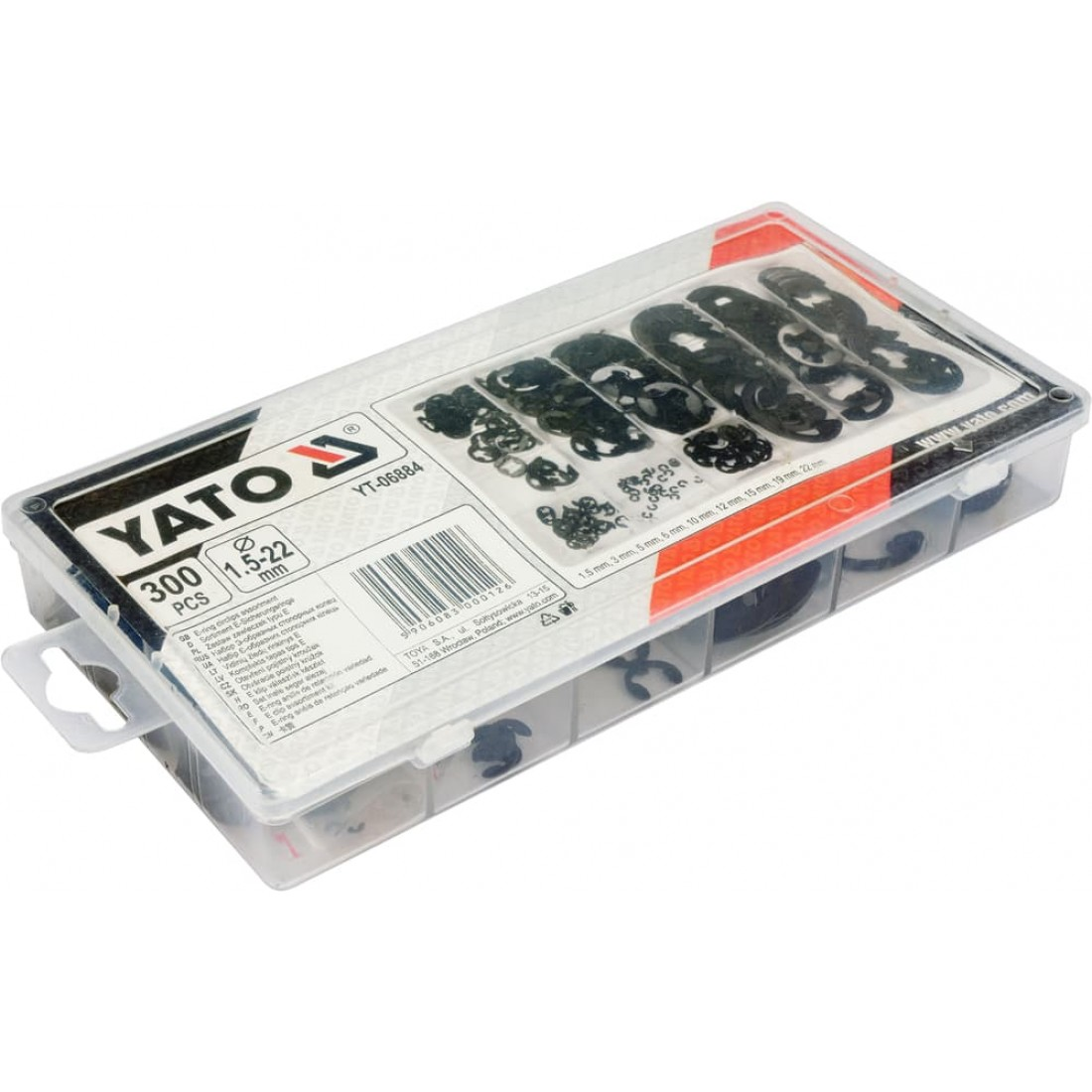 YATO E-gyűrű készlet 300 db – galéria