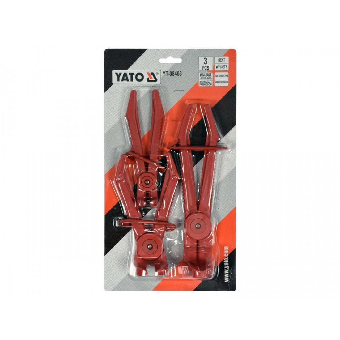 YATO Flexibilis csőszorító hajlított készlet 3 részes – galéria