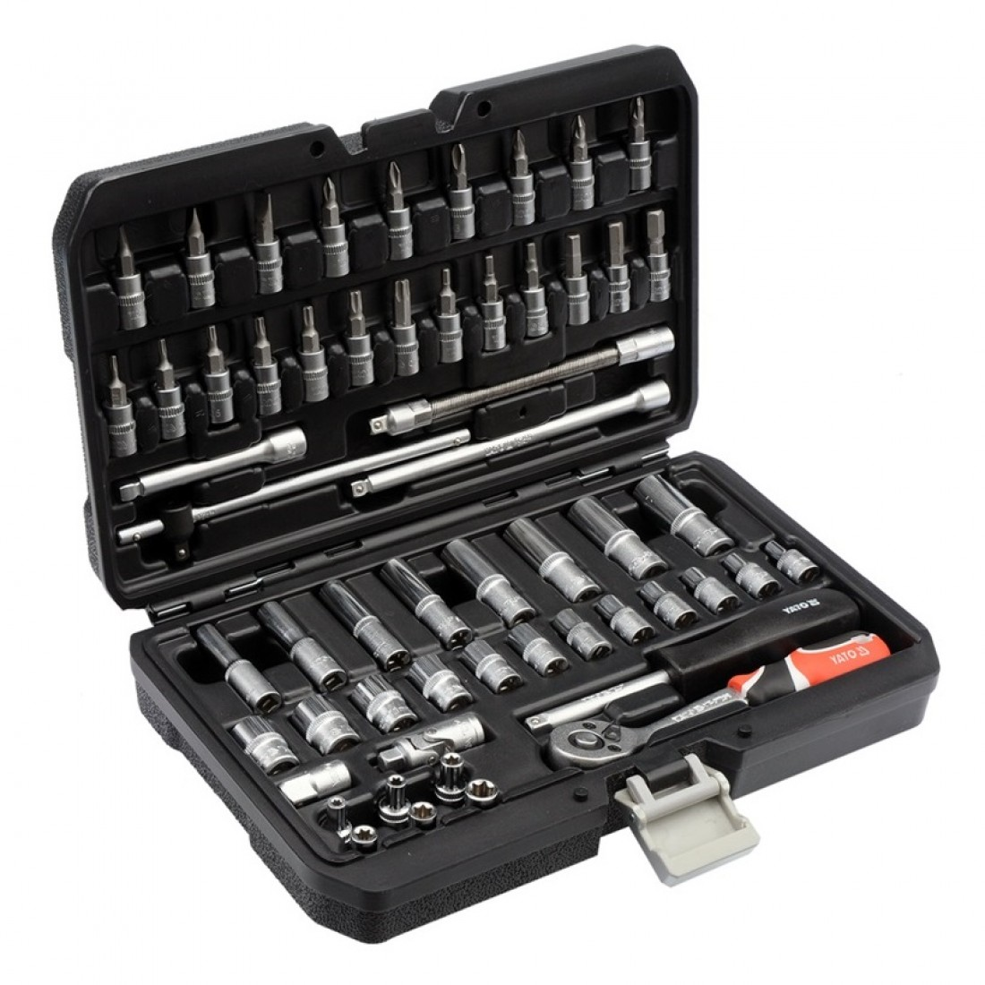 YATO Dugókulcs készlet 56 részes 1/4" 4-13 mm CrV