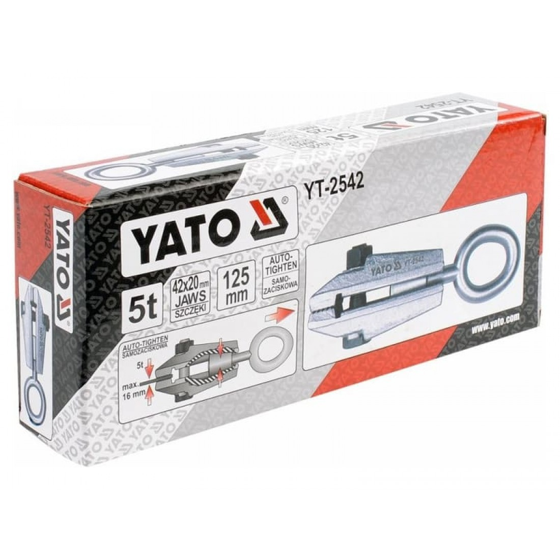 YATO Lemezhúzó egyenes, önszorító pofával 5T, 125mm – galéria