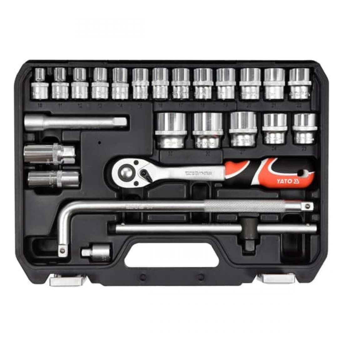 YATO Dugókulcs készlet 25 részes 1/2", 10-32 mm CrV