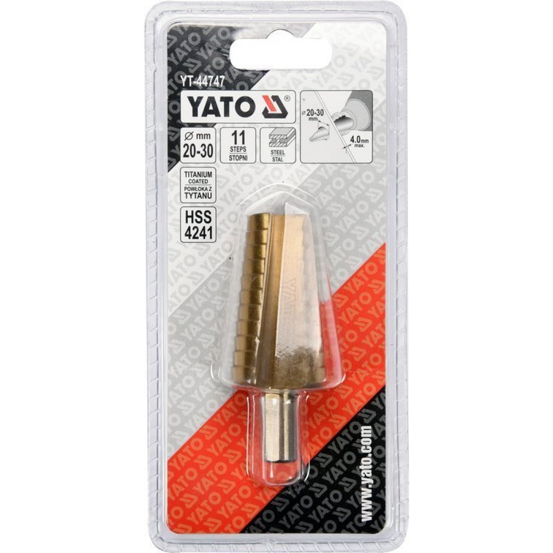 YATO 20-30mm lépcsős fúrószár – galéria