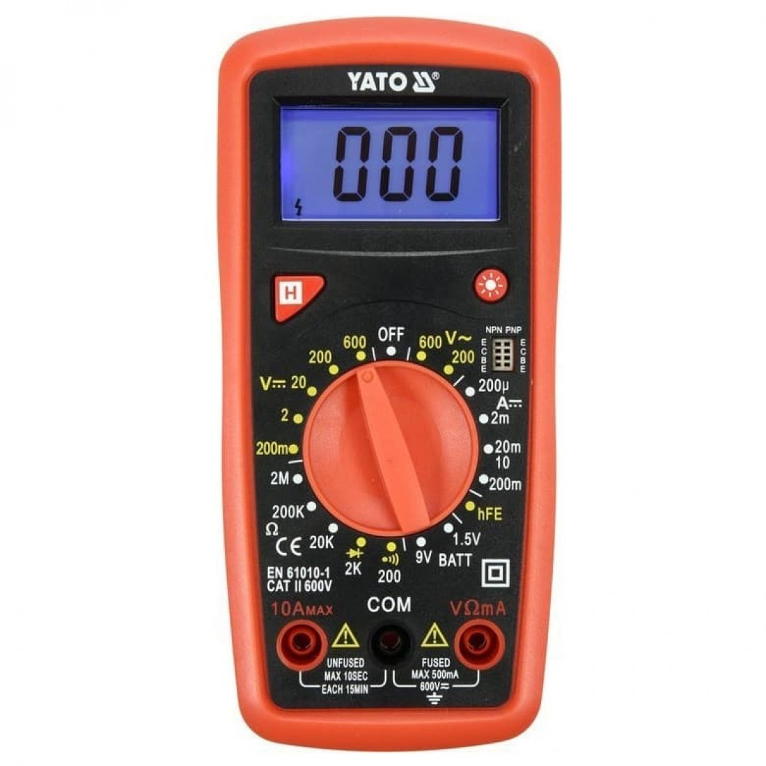 YATO Digitális multiméter 0-600V / 0-10A / 0-2MΩ – galéria