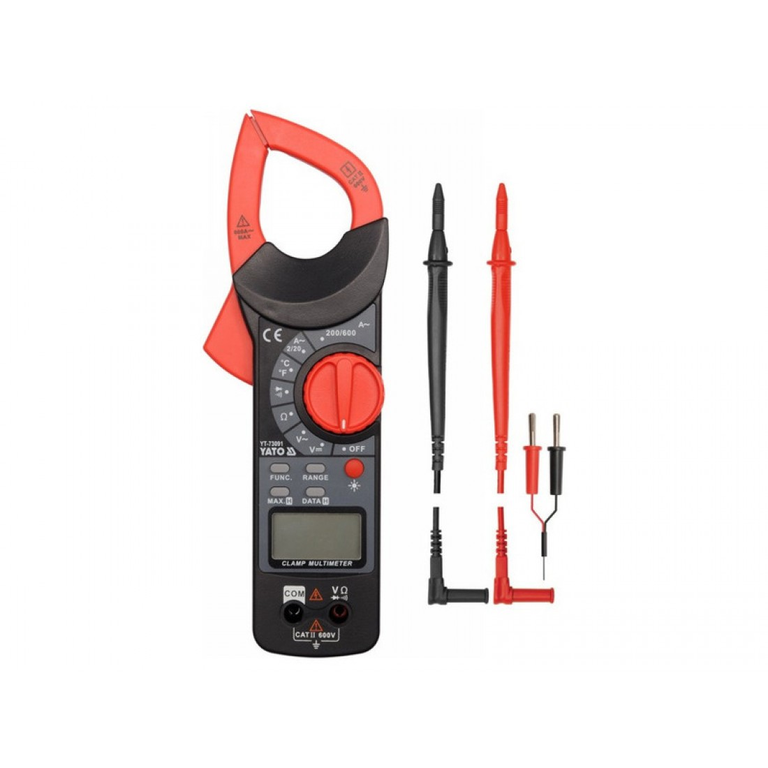 YATO Lakatfogó digitális, 0-600 V/ 0-600 A