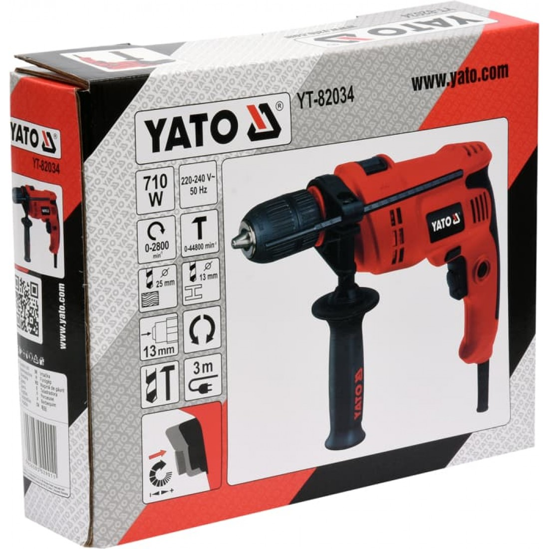 YATO 710 W-os ütvefúró 13mm-es gyorstokmánnyal – galéria