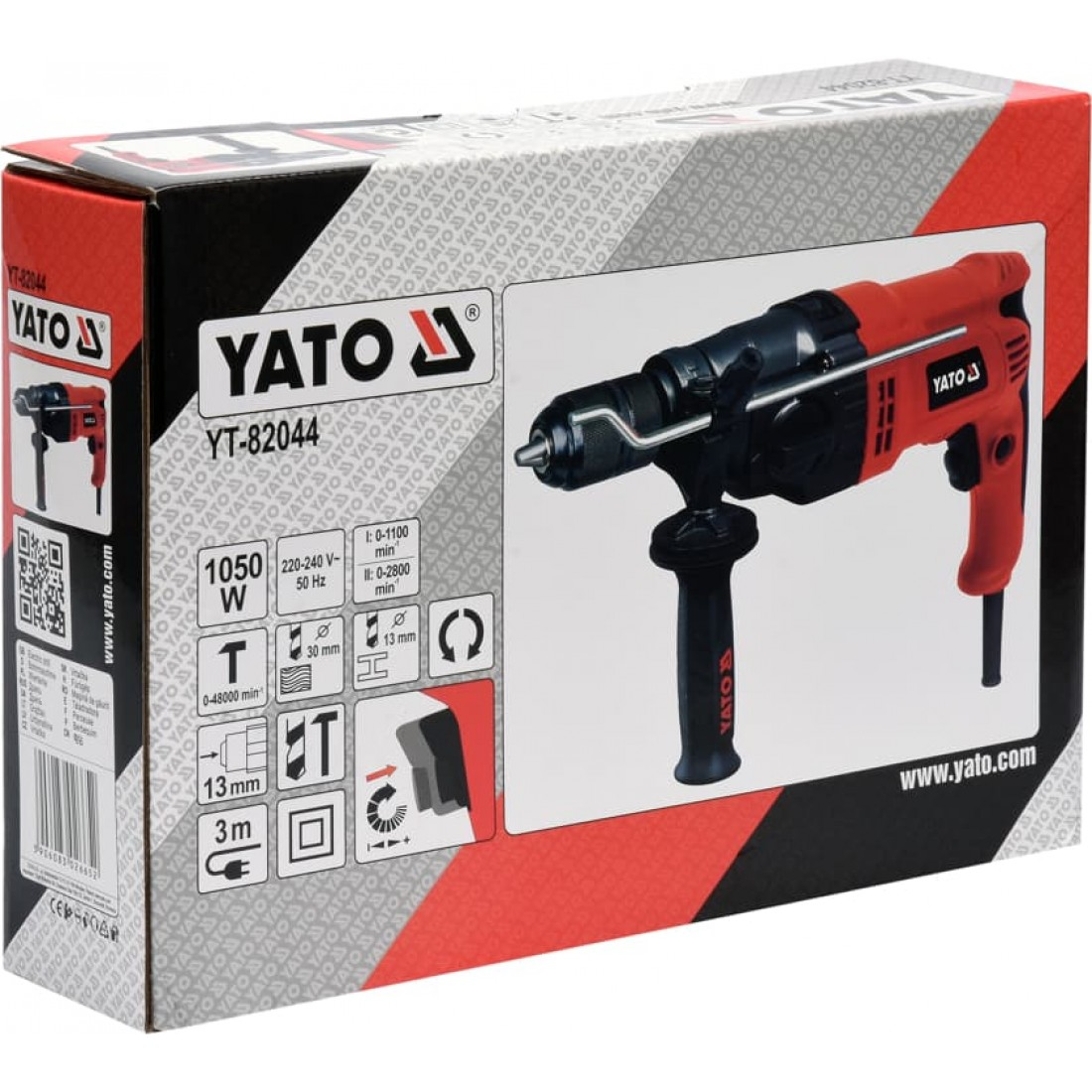 YATO 1050 w-os ütvefúró 13mm-es gyorstokmánnyal – galéria