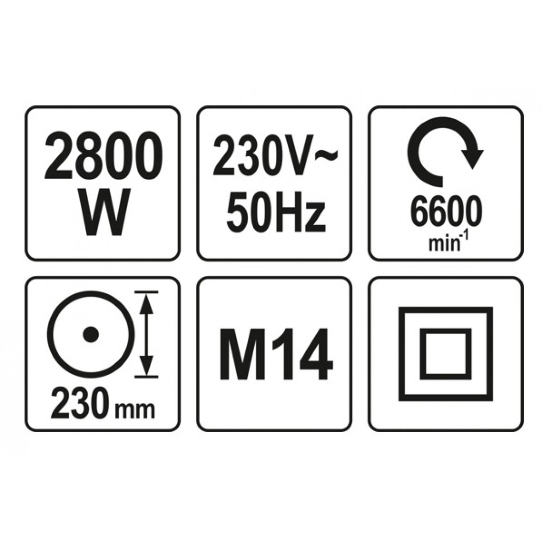 YATO Sarokcsiszoló 230mm, 2800 W – galéria