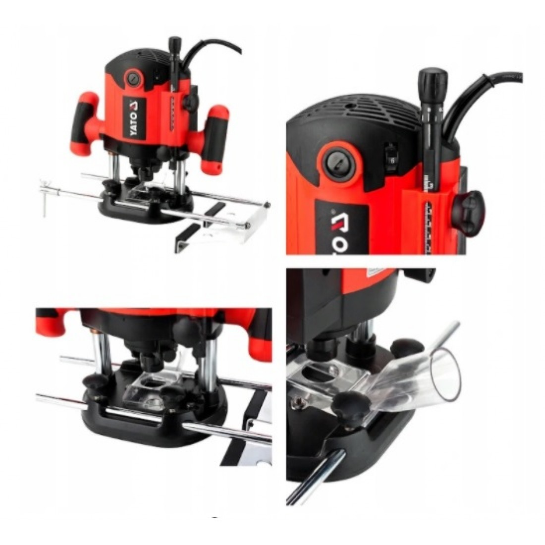 YATO elektromos felsőmaró, 2100 W, 8/12mm – galéria