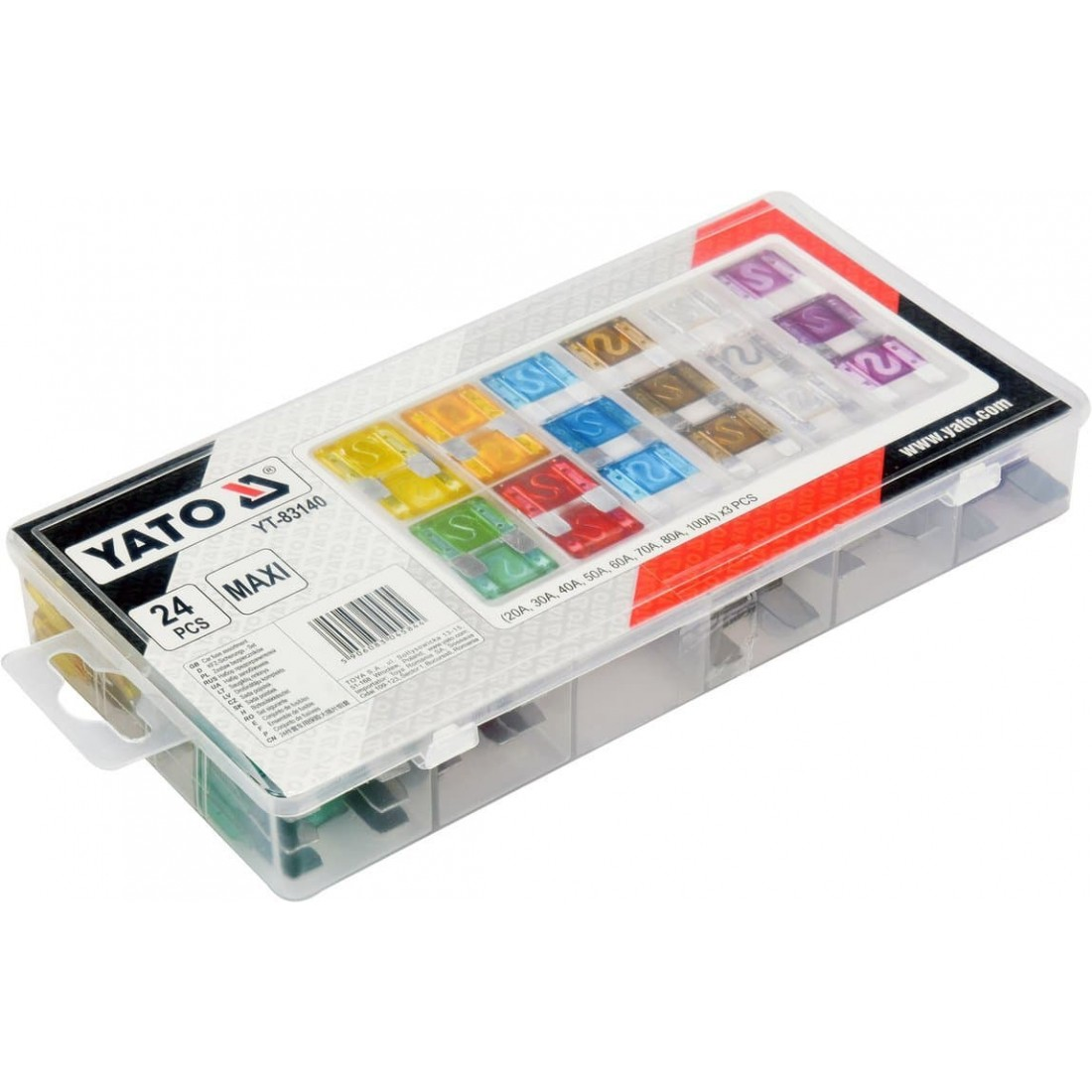 YATO Maxi biztosíték klt. 24 részes gépkocsikhoz – galéria