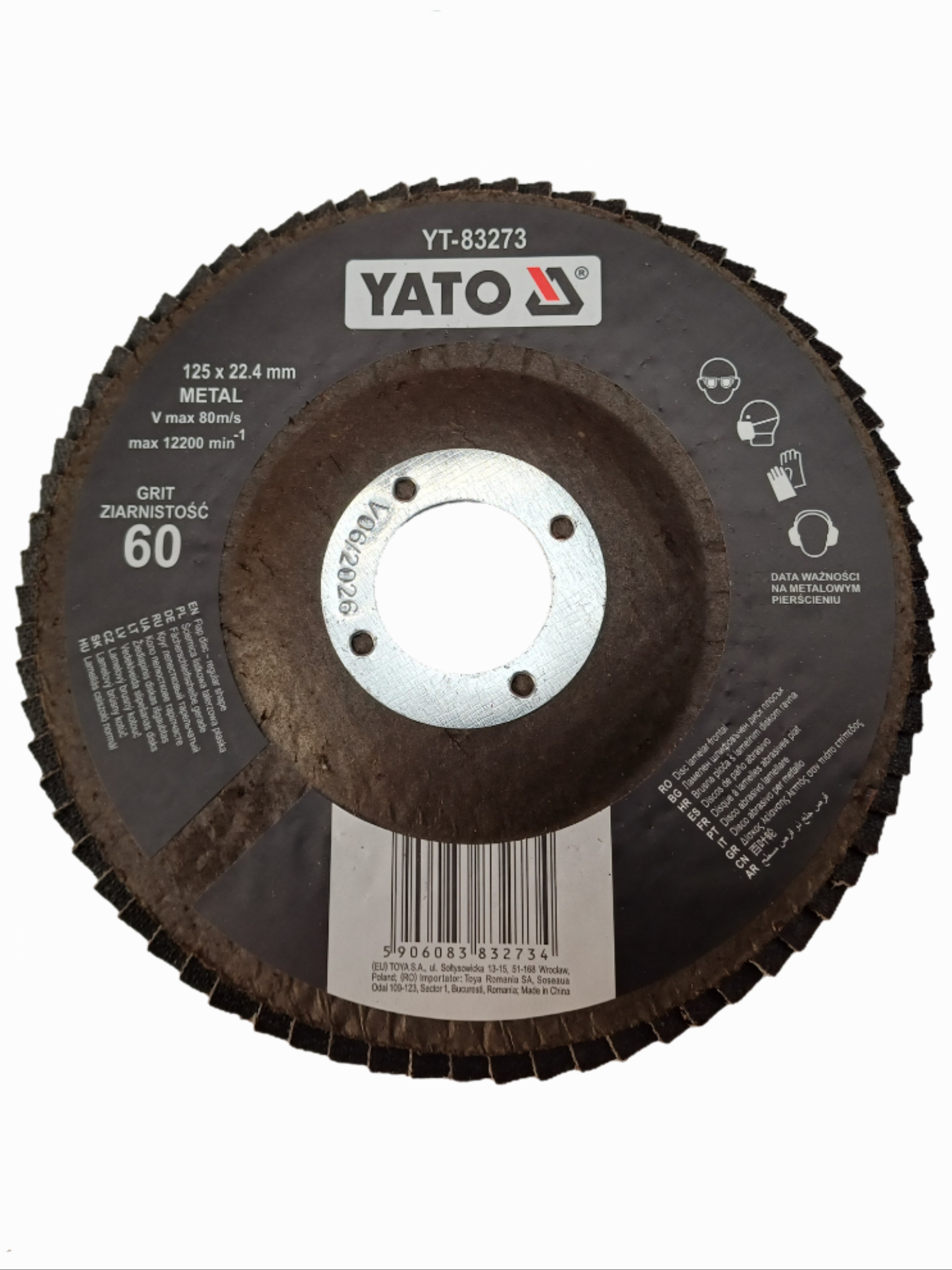 Lamellás csiszoló ø 125 mm /P 60 (Csiszoló korong)