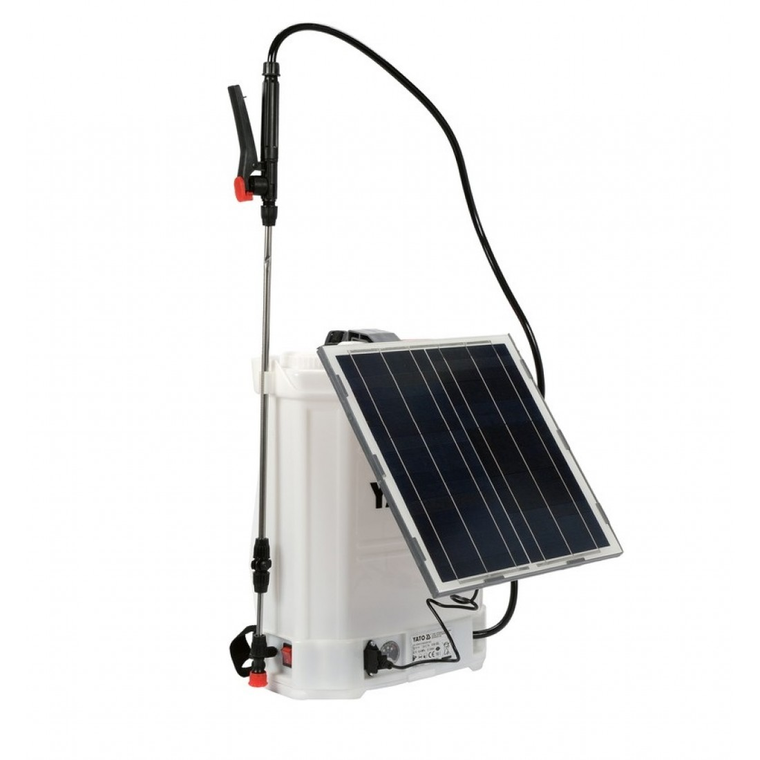 YATO Akkus és napelemes háti permetező szett 16 liter